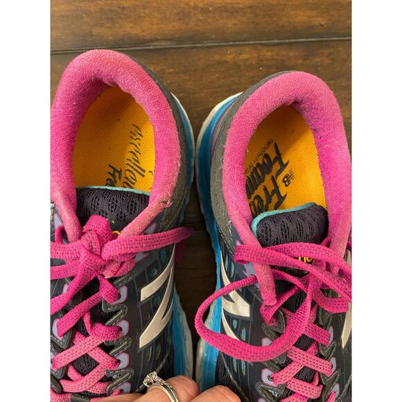 New Balance Fresh Foam‎ Womens 
Running Walking Shoes Athletic Black Pink Size 7 - Picture 3 of 6